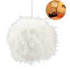 Modern Feather Lamp Chandelier Bedroom Decoration Exhibition Hall Chandelier Simple White Feather LED Lighting