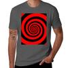 Hypnotic Black And Red Swirl TShirt Fashion Casual Short Sleeve Top TShirt