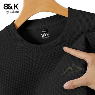 Baleno Men's S&K Waffle Knit Crew Neck Sweatshirt