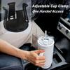 1Pc Black Car Beverage Holder Adhesive Cup Storage Rack Bottle Holder Multifunction Drink Rack Auto Interior Accessories