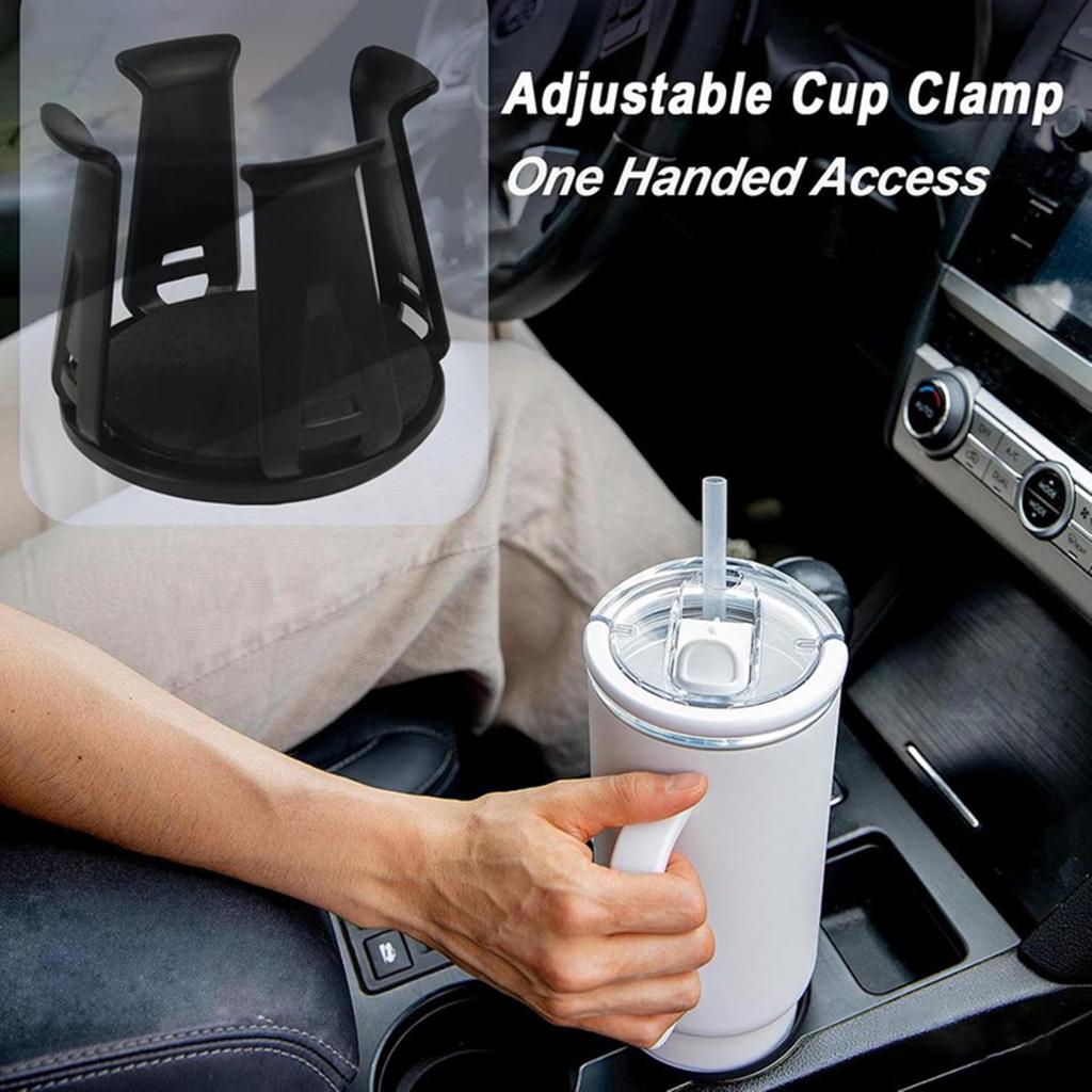 1Pc Black Car Beverage Holder Adhesive Cup Storage Rack Bottle Holder Multifunction Drink Rack Auto Interior Accessories