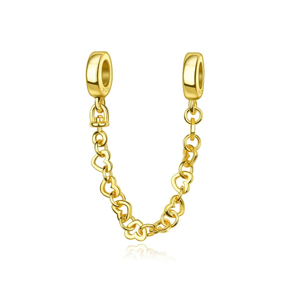 New Copper Cats Dogs Flower Star Moon Heart Safety Chain Necklace Bracelets Luxury Women'S Fine Jewelry Gifts