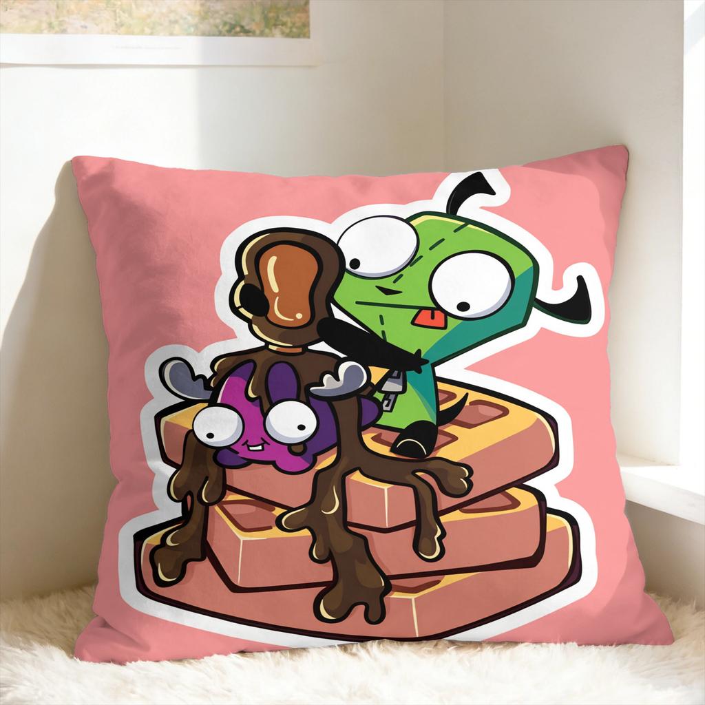 Pillow Case I-Invader Zim Anime Graphic Pillow Cover For Sofa Home Decor Cute Funny Pillowcases