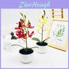 Simulated Phalaenopsis Potted Artificial Artificial Flower For Office And Living Room