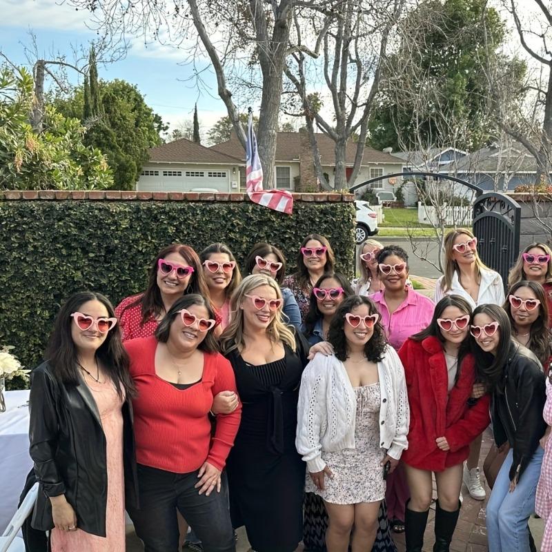 20 Pieces of Pink Heart-shaped Glasses Suitable for Women Retro Bridal Wedding Party Accessories Perfect for Birthdays