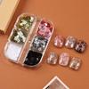 3D Five-petaled Flower Nail Sequins DIY Manicure Floral Nails Accessories  for Women Girls