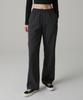 MUSINSA STANDARD Genderless Wide Banding Slacks [Gunmetal]