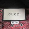 Great GUCCI cardigan Tiger head gold button GG jacquard black Used
