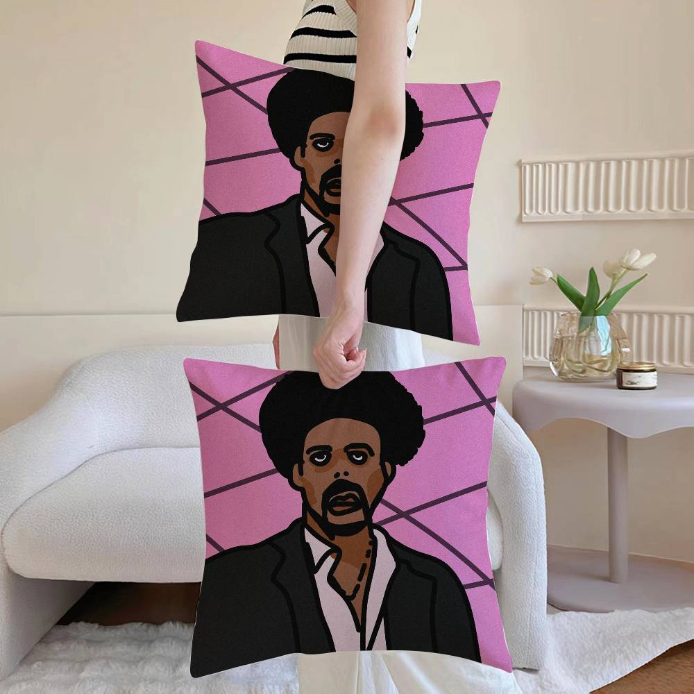 The W-Weeknd Anime Pillow Case Anti-dustmite Pillowcase Invisible Zipper Silky Sofa Cushion Cover