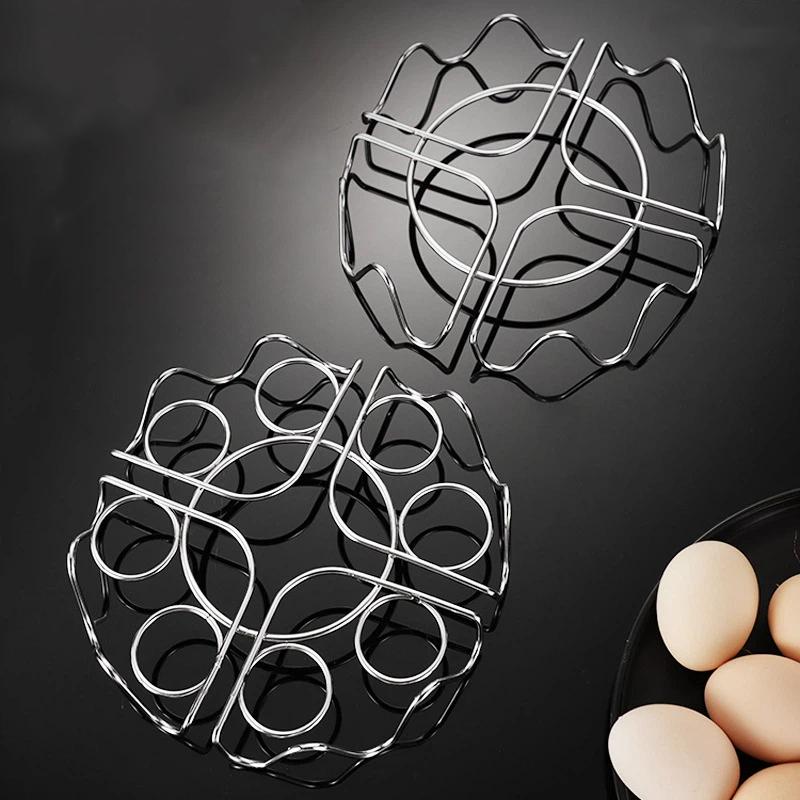 Egg Steamer Rack Circular Waves Food Contact Safe Stainless Steel Multifunctional Steaming Holder for Baby Food Cooking