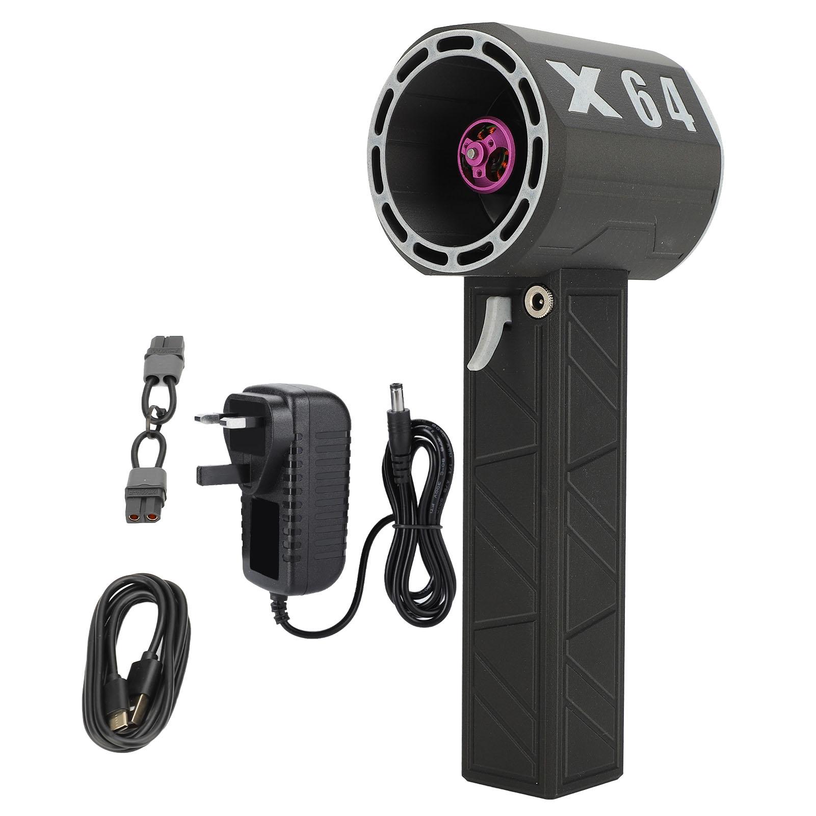 

Електричний реактивний вентилятор безступінчасте регулювання швидкості 11 лопатей вентилятора 64 мм повітропровід ручний повітродув турбінний вентилятор чорний білий колір