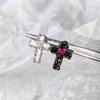 Retro Sparkle Titanium Steel Ear Studs - Dark Style Cool Earrings