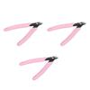 3pcs Stainless Steel Cuticle Cutter Automatic   Anti Slip Rhinestone Remover Cuticle Nippers Trimmer
