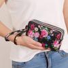 Drei-Schichten Große Lange Geldbörse für Damen Handytasche Stoff-Münzbeutel Handgelenktasche Tragbare Aufbewahrungstasche für den täglichen Gebrauch