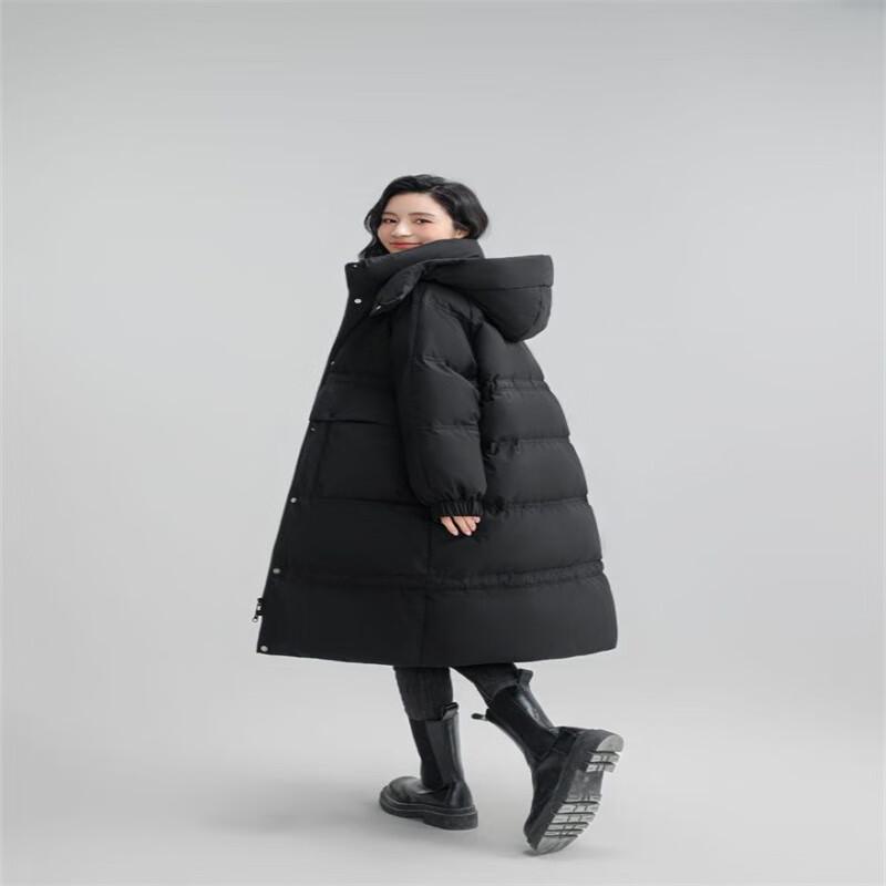 Yaya Women's Casual Long Hooded Down Jacket