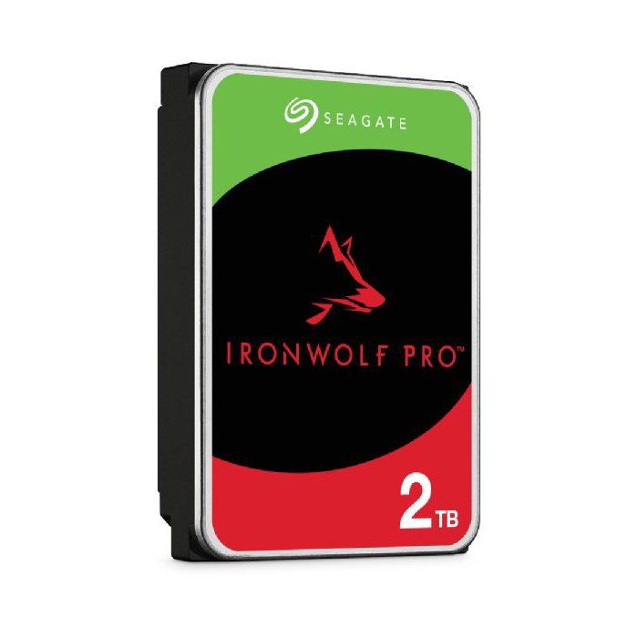 SEAGATE - IronWolf Pro - Disque dur interne NAS HDD - 2 To - 3,5 pouces - 7200 tr/min