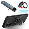 For Xiaomi Redmi A5 4G (171.7mm)/Poco C71 4G Case with Ring Holder Kickstand PC + TPU Anti-Fall Phone Cover