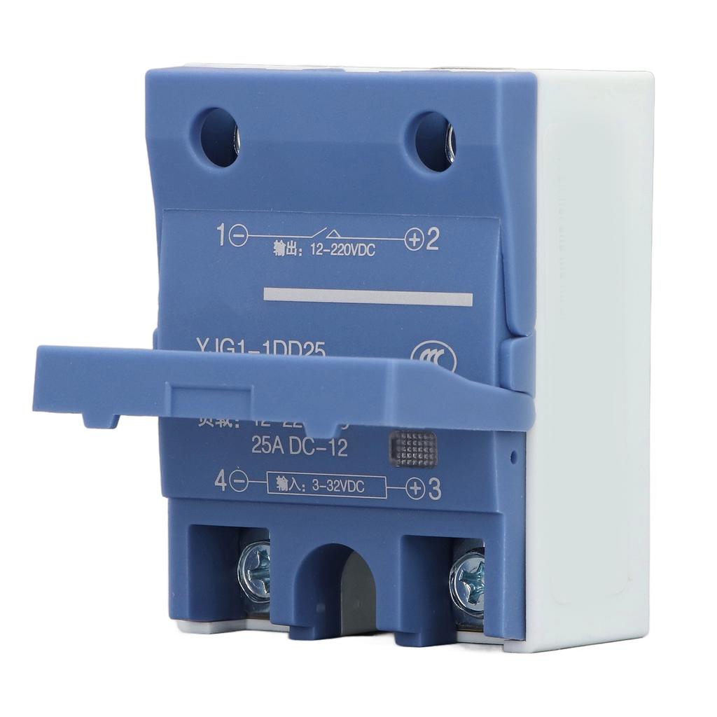 Single Phase Solid State Relay DC Control DC Voltage Regulator 3‑32V Input 12‑220V 25A Output