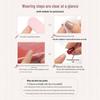 Short Wine Red Glitter Press-on Nails - Simple Manicure Tips with Jelly Glue for Spicy Style