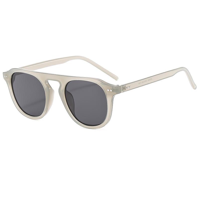 Vintage Korean Style Square Sunglasses With Uv400 Protection For Fashionable Outdoor Wear