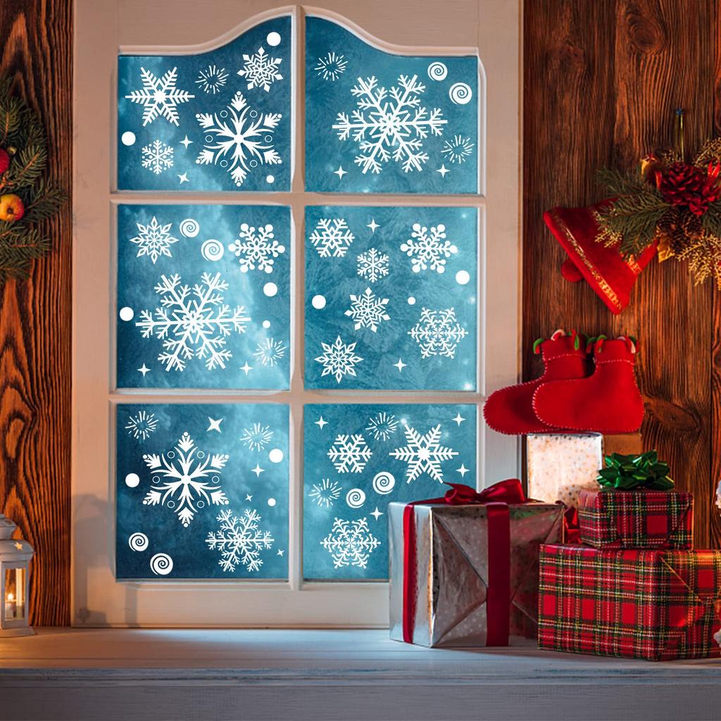 Christmas Window Stickers Merry Christmas Home Decoration 2026 Children's Room New Year Shopping Mall Christmas Window Stickers