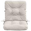 2 Piece High Back Cushion Set VIANEN 100percent  Polyester White