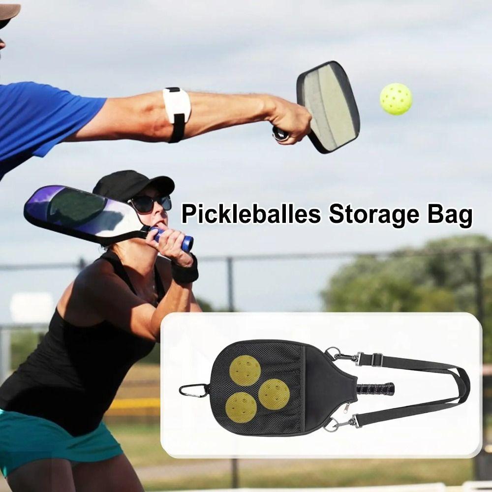 Large Capacity Pickleball Paddle Cover Zipper Closure Pickleball Racket Bag  Unisex
