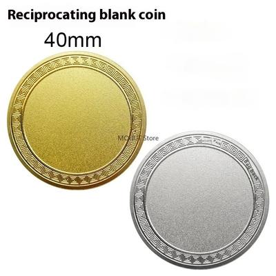 40MM Metal Blank Coin Laser Engraving UV Color Printing DIY Coins Blank Coins Personalized Customization Commemorative Coins