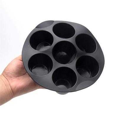 7 šálků Airfryer silikonová forma na muffiny na košíčky pro 3,5 až 5,8 l příslušenství vzduchové fritézy Nepřilnavá mini forma na dort