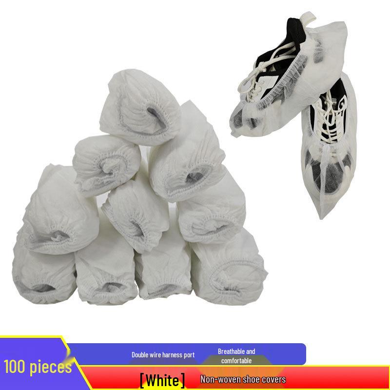 Thickened Non-Woven Anti-Slip Dust-Proof Foot Covers for Indoor Use