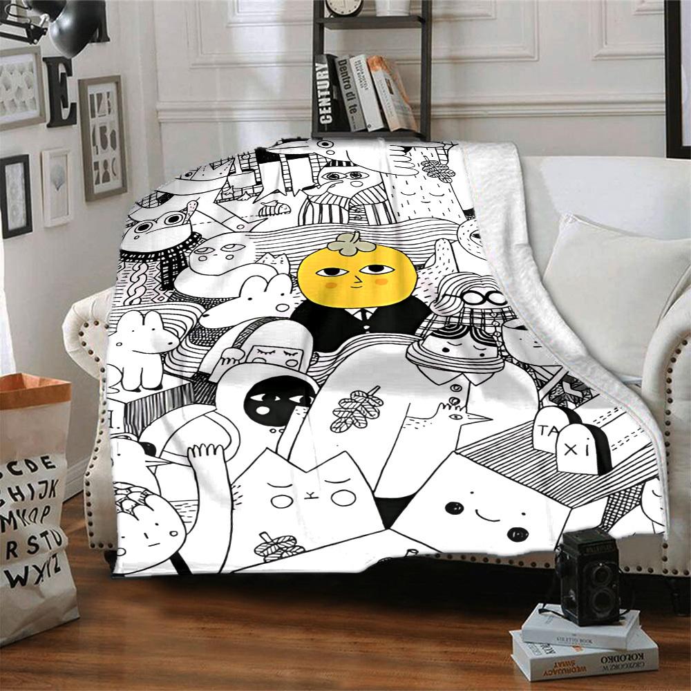 1pc Lemon Head Blanket Warm, Cozy, And Soft, Suitable for Sofas, Beds, Cars, And Office Use.Perfect for Camping And Travel, Making It a Great Gift for