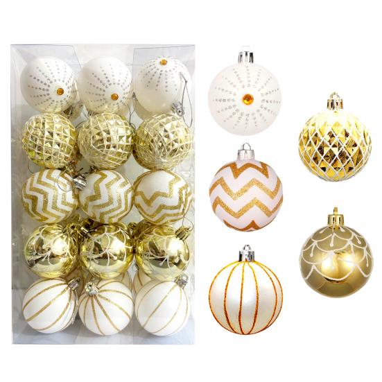 Pcs Christmas Balls Ornaments 2.4 Inch Small Shatterproof Plastic Balls