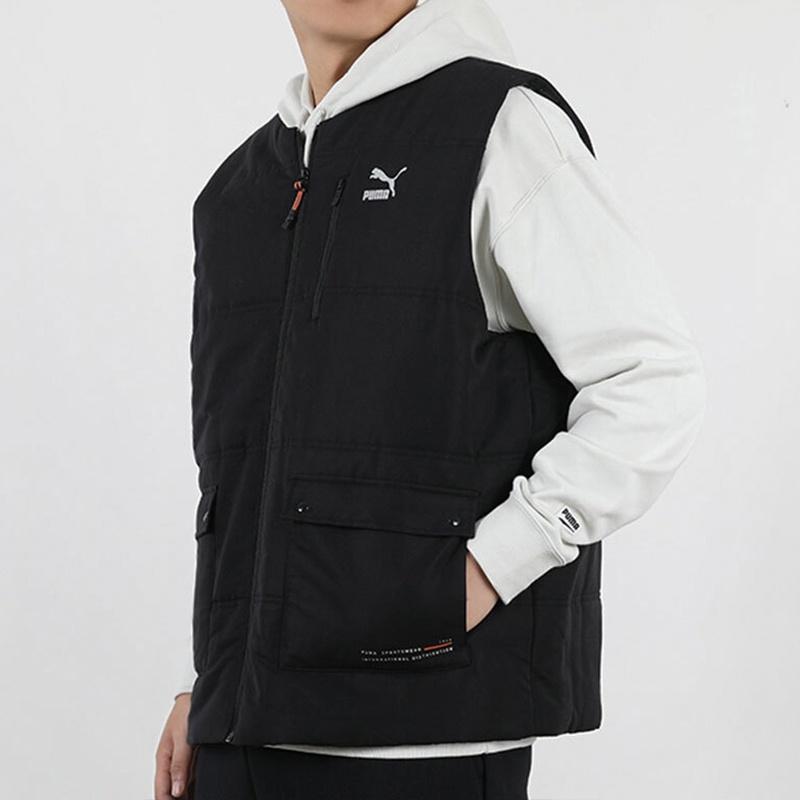 PUMA Interstellar Padded Gilet Casual Stay Warm vest Black Men's 530284-01