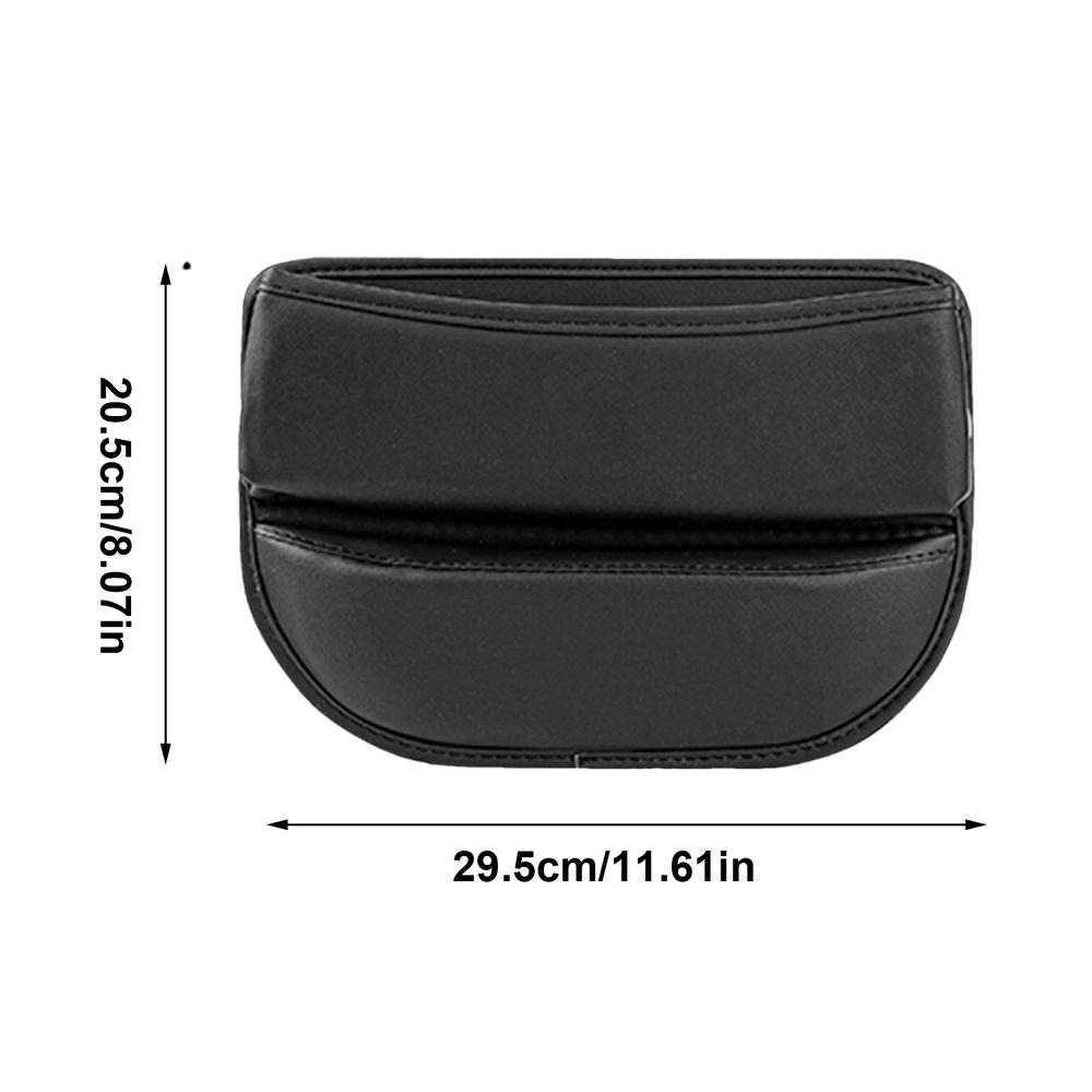 

Кожаный органайзер для автомобильного сиденья, многофункциональная консоль, заполнитель щелей, боковой ящик для хранения, карман для хранения в салоне автомобиля чёрный