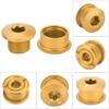 5Pcs Bicycle Bike Chainring Screw Chainwheel Bolt for Single Double Triple Speed(gold 5mm)