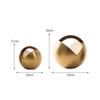 Metallhandwerk Ein kreisförmiges geometrisches Metallkugel-Ornament Halbkreisförmiger Griff Metallfigur Heimdekorationszubehör