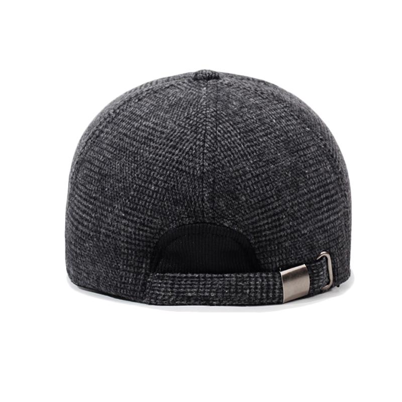 Winter Middle-Aged and Elderly Hat Men's Outdoor Baseball Cap Father Velvet Thick Cold-Proof Warm Ear Protection Cotton Cap