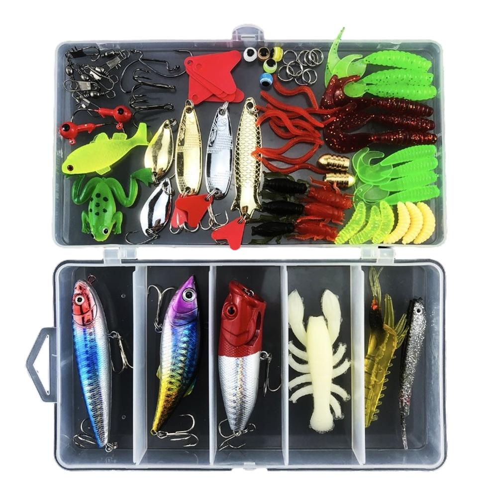 Lure Bait Soft Swivel Tackle Water Wobbler 38/54/78pcs