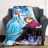 1 stuks Elsa Frozen deken Lichtgewicht Flanellen Plaid voor Bank Bed Reizen Kamperen Woonkamer Kantoor Bank Stoel