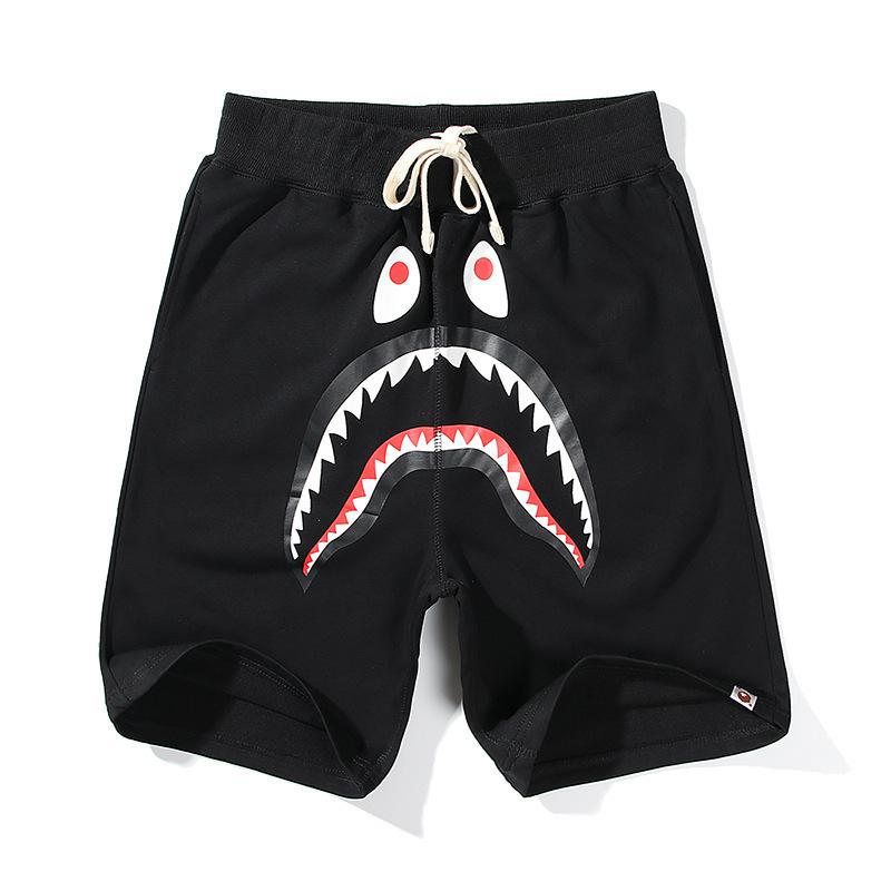 Pantaloncini Casual Bape Shark Camo da Uomo Estivi da Spiaggia Board Shorts a 5 Tasche Pantaloncini da Campo Streetwear