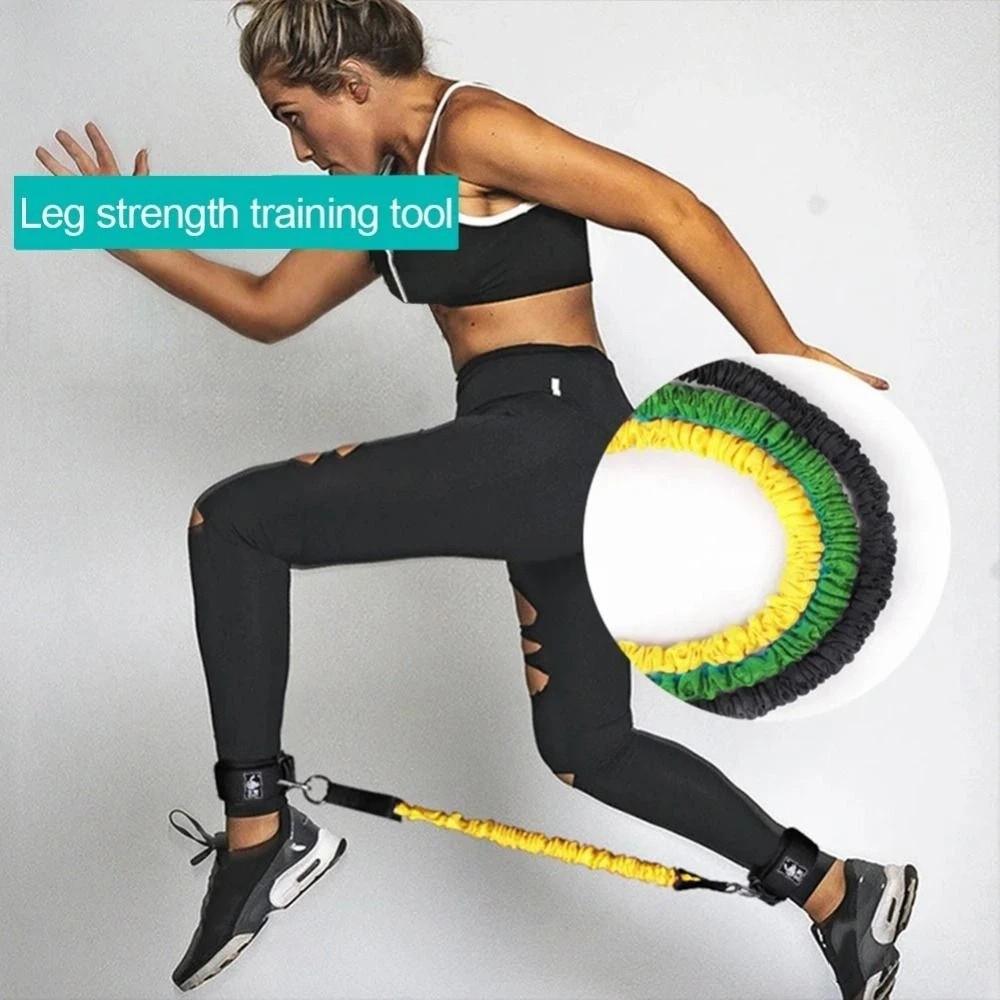 20LB-80LB Resistance Bands Elastic Elastic Training Band Ankle Pull Rope  Gym Equipment