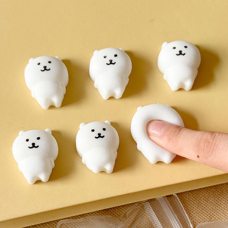 Kawaii Mochi Sıkılabilen Oyuncaklar Karikatür Ayı Sıkma Stres Giderici Sıkılgan Eğlenceli Yumuşak Duyusal Soyut Yapışkan Oyuncak Parti Hediyesi Hediye