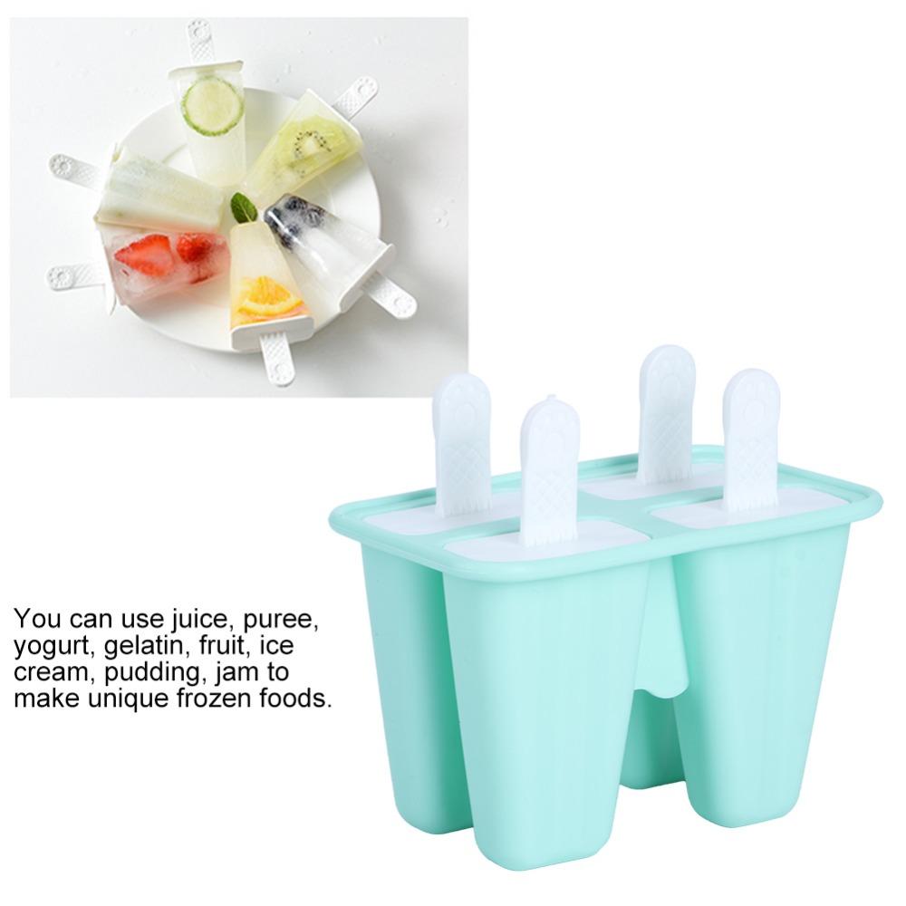 Reusable Ice Cream Mold Mint Green Popsicle Mold Durable DIY Ice Cream Tools  Hot Summer