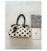 Versatile Polka Dot Korean Minimalist Tote Bag - Large Capacity, Multi-layer Shoulder Handbag