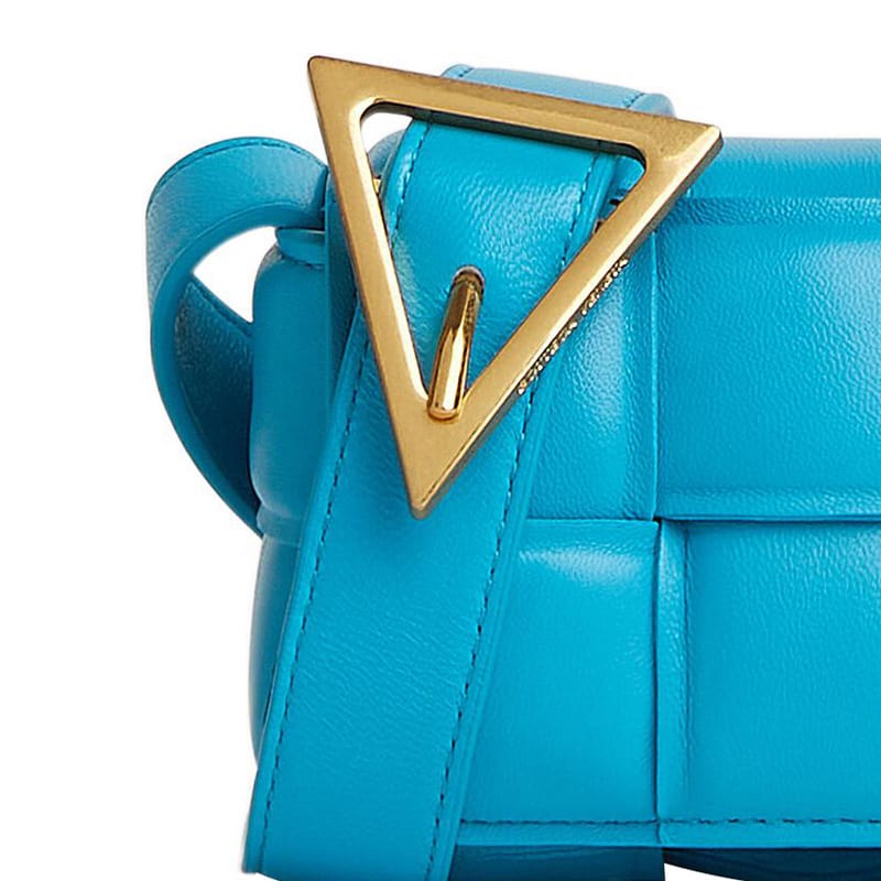 Bottega Veneta PaddedCASSETTE Sheepskin Shoulder Bag, Crossbody Bag Mini Women's Blue 716648VCQR14619