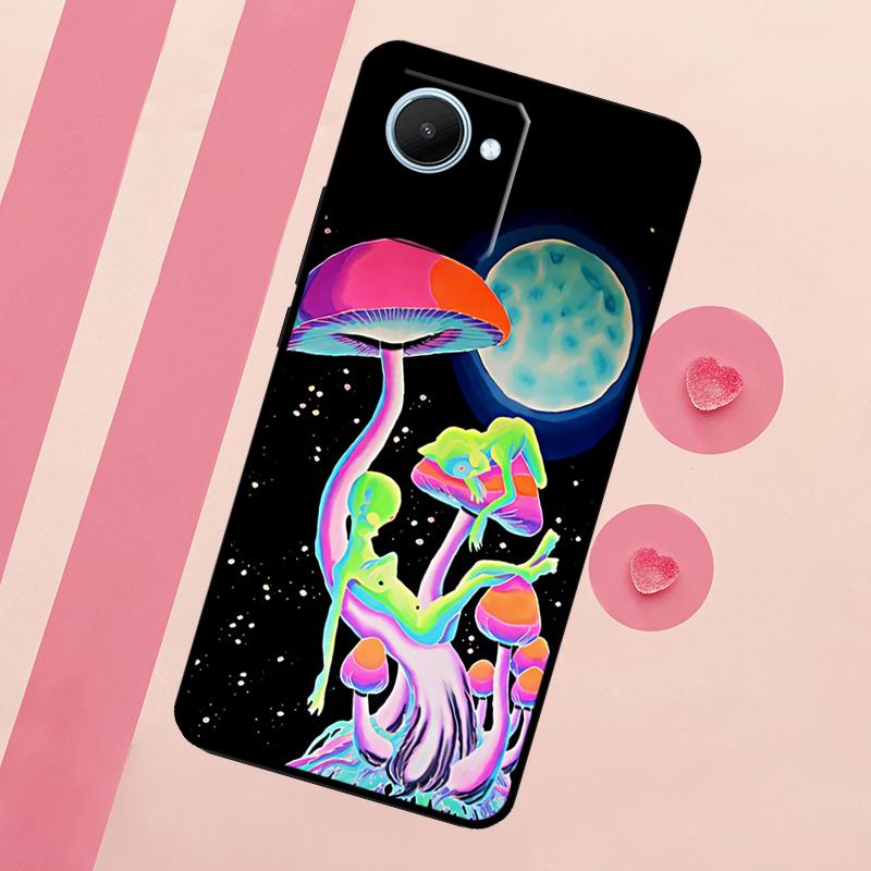 Mushroom Moon Shroom Farmer For Realme C67 C75 C63 C61 C71 C55 C51 C65 C53 10 11 12 13 14 15 Pro Plus GT6 GT7 Pro Case