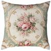 Retro Flowers Throw Pillow Covers With Digital Printing Of Short Plush Fabric Car-Shaped Sofa Cushion For Office Home Decor
