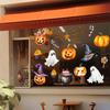 Double-Sided Halloween Window Clings - Little Devil & Pumpkin Decor Stickers for Glass Doors