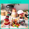 Christmas Gingerbread Man Candy Jar With Creative Storage For Party Gift Display