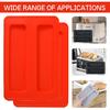 2 Pcs Toaster Cover 2 Slice Silicone,Silicone Toaster Covers 2 Slice Wide Slot,Reble Toasters Covers 2 Slices for Bread Maker,Sandwich Machine Part